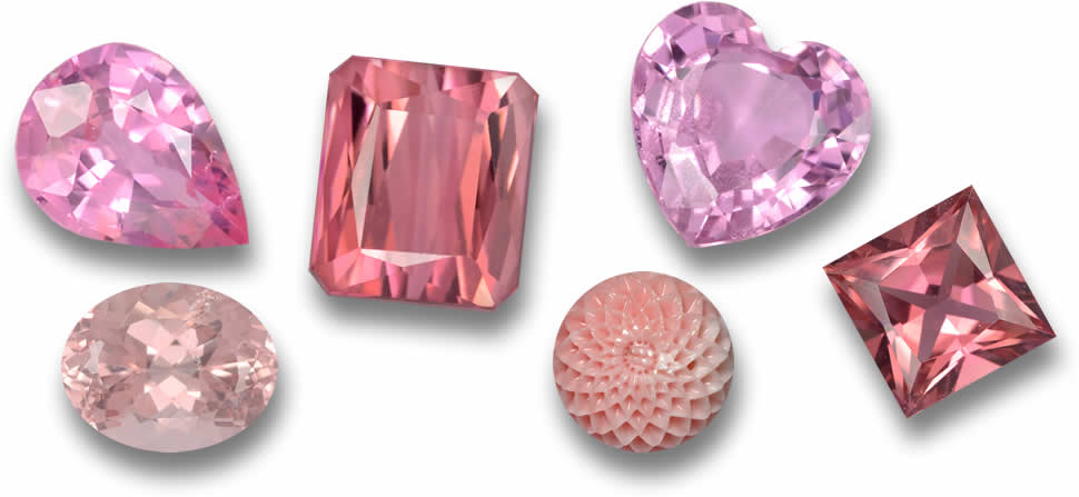 Gemas rosas a la venta
