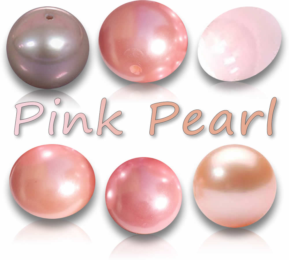 Piedras preciosas de perlas rosadas naturales