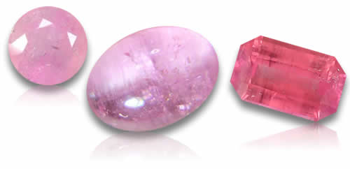 Piedras preciosas naturales de pezzottaita rosa