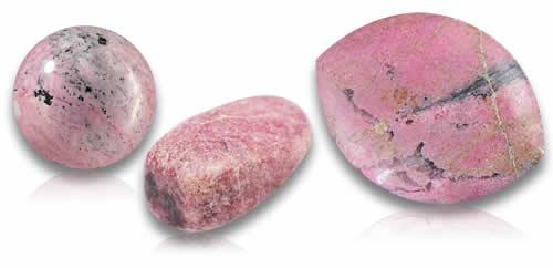 Piedras preciosas naturales de rodonita rosa