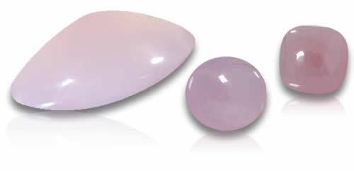 Piedras preciosas naturales de smithsonita rosa