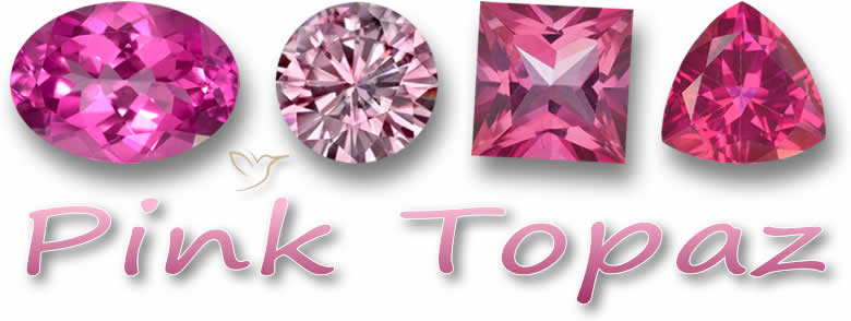 Piedras preciosas de topacio rosa