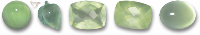 Piedras preciosas de prehnita
