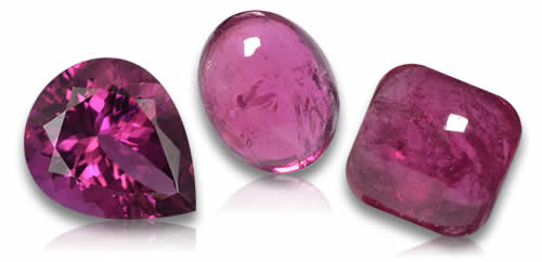 Piedras preciosas de rubelita