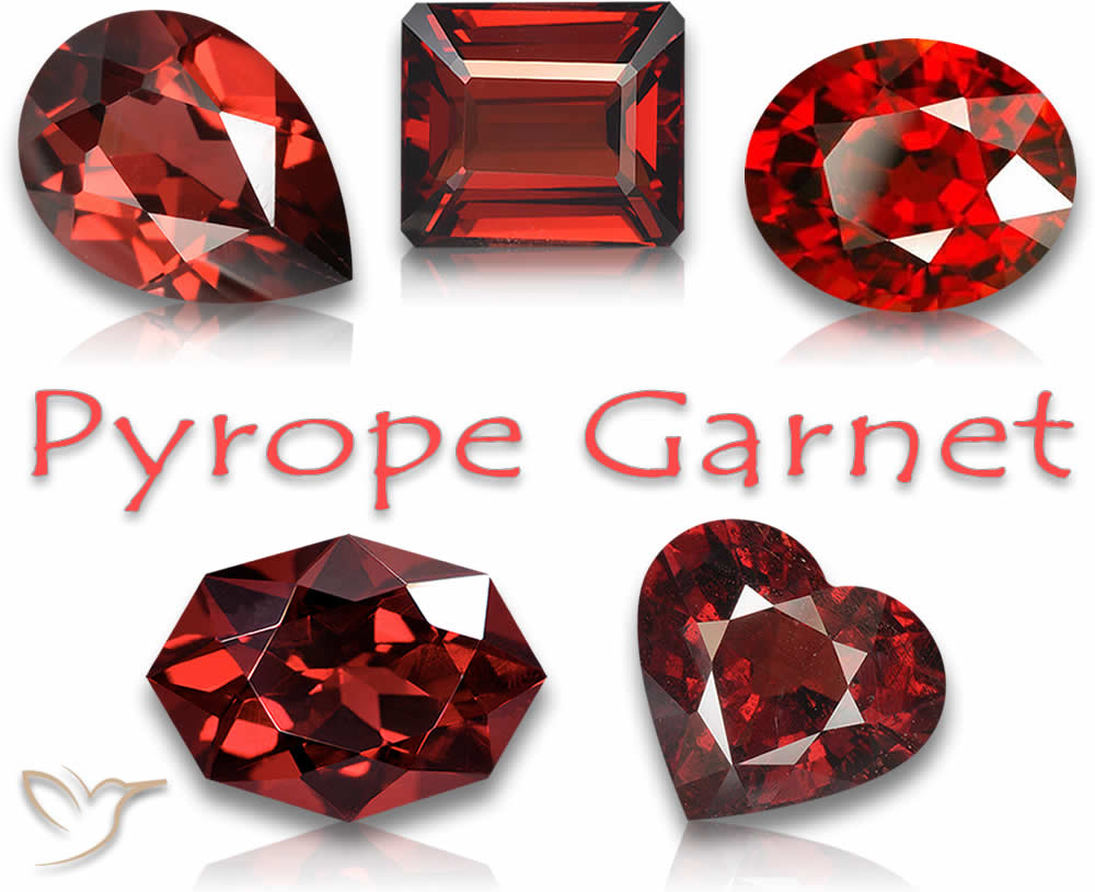 Comprar piedras preciosas de granate piropo rojo