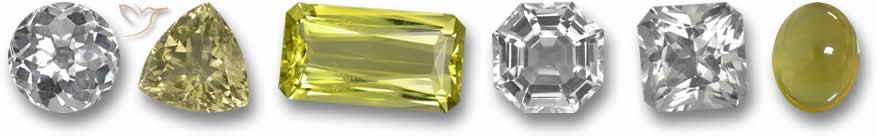 Piedras preciosas de cuarzo