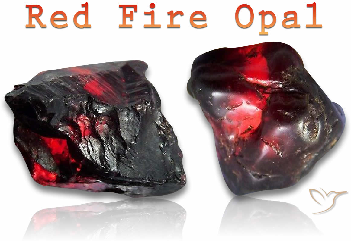 Piedras de ópalo de fuego en bruto