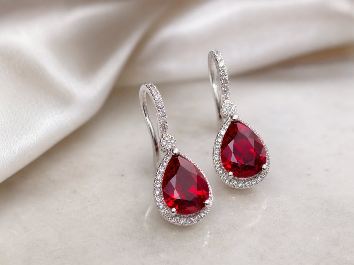 Gemas naturales mostradas en joyería