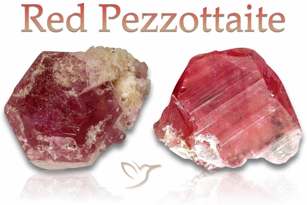 Piedras de pezzottaita en bruto