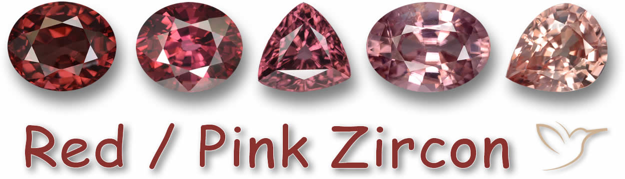 Comprar piedras preciosas de circón rojo / rosa