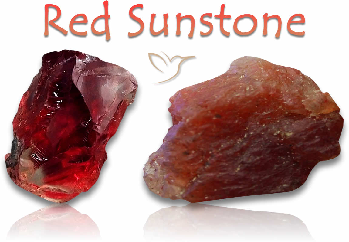 Piedras de piedra solar roja en bruto