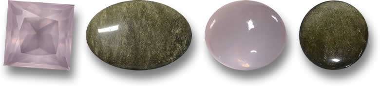 Cuarzo Rosa y Obsidiana