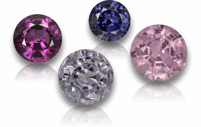 Piedras preciosas de espinela redondas sueltas para anillos y joyería fina