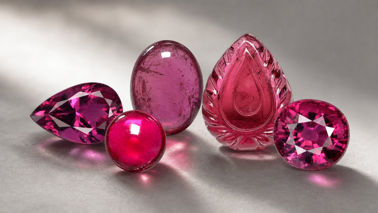 Gemas de turmalina rubelita natural: guía de compra