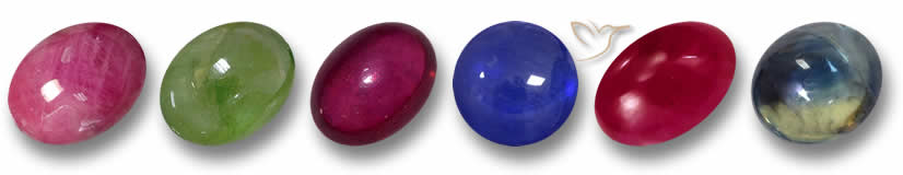 Piedras preciosas de rubí y zafiro