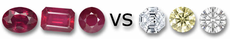 Rubíes contra diamantes