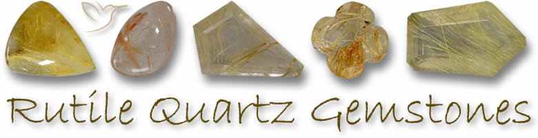 Piedras preciosas de cuarzo rutilo