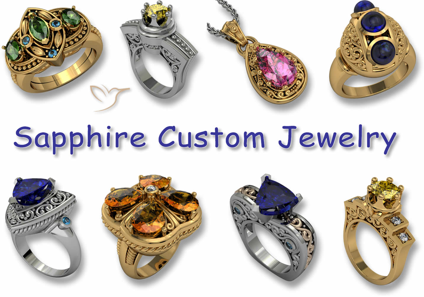 Joyería personalizada con zafiro