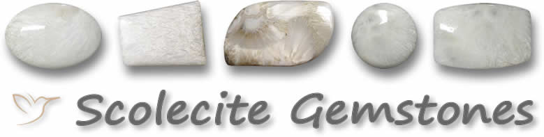 Piedras preciosas naturales de escolecita