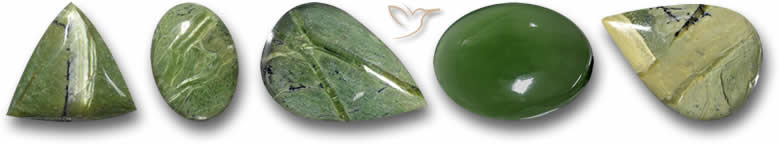 Piedras preciosas serpentinas