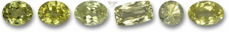Piedras preciosas de sillimanita