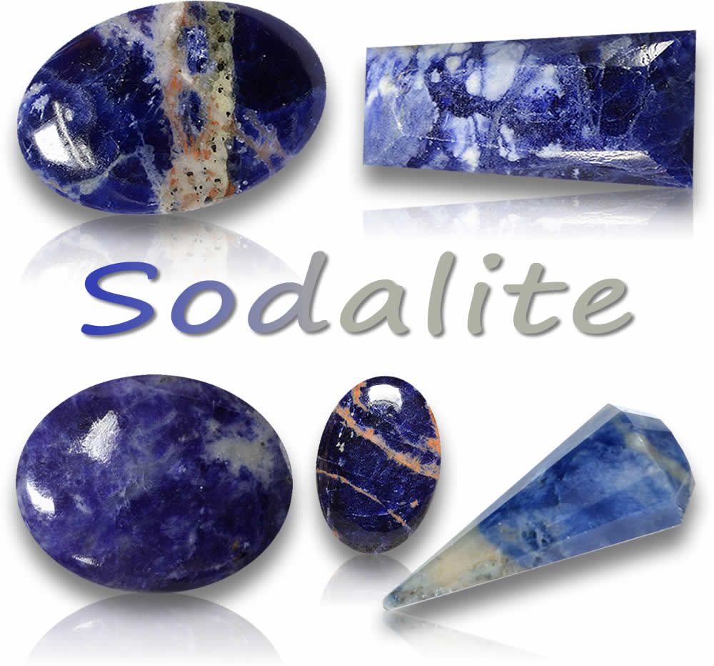 Piedras preciosas naturales de sodalita