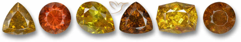 Piedras preciosas de esfalerita