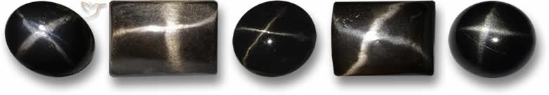 Piedras preciosas de diópsido estrella