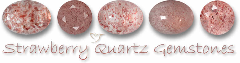 Piedras preciosas de cuarzo fresa