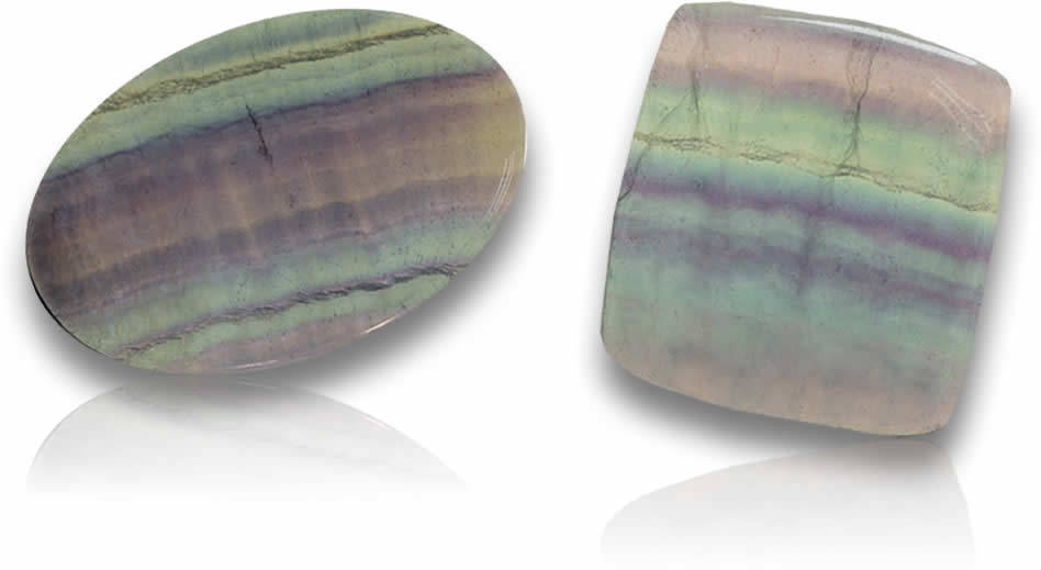 Zonificación rayada en piedras preciosas