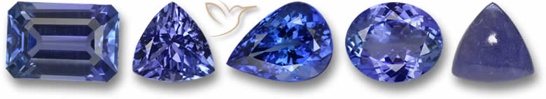Piedras preciosas de tanzanita