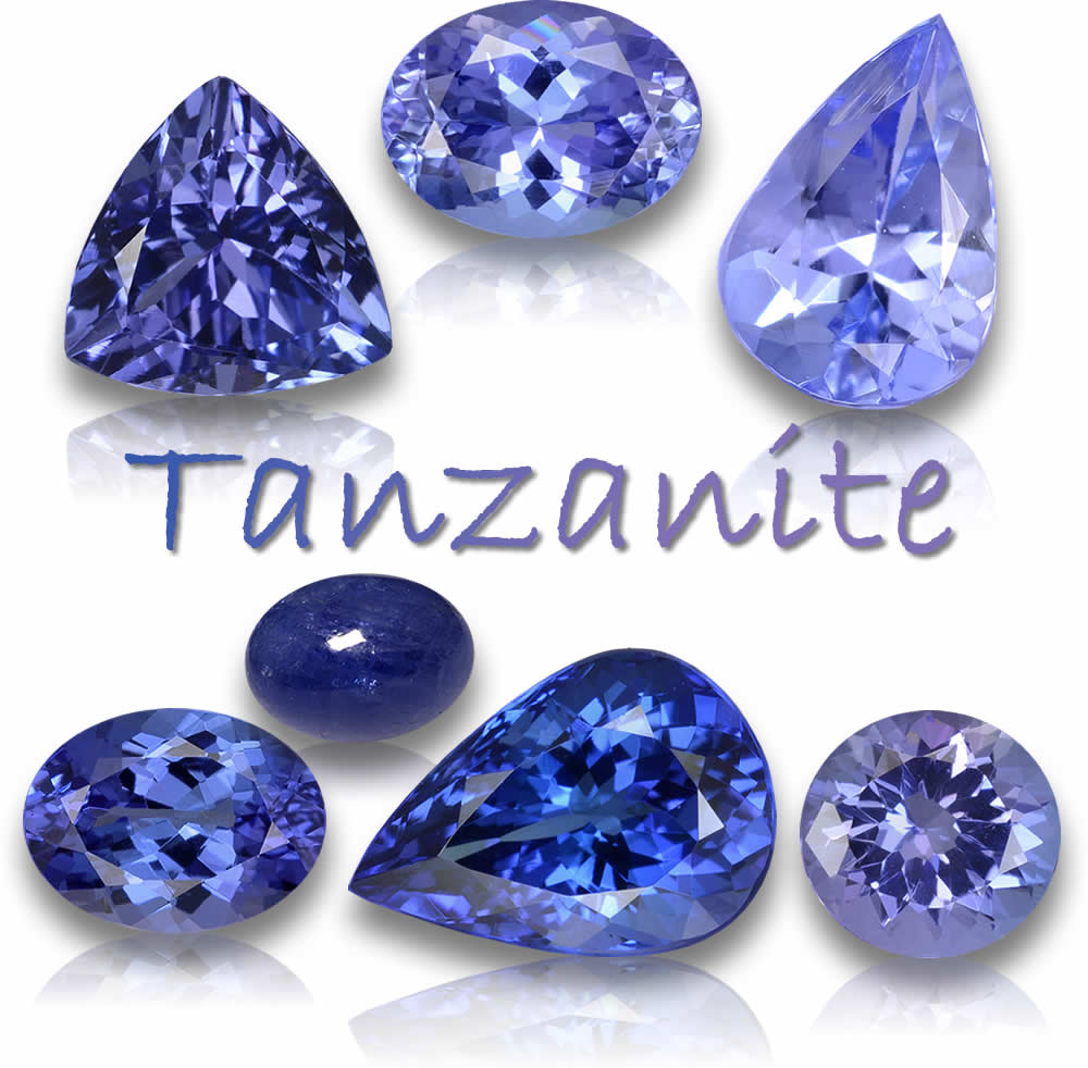 Piedras preciosas de tanzanita naturales a la venta