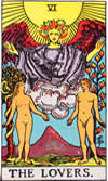 Carta del Tarot - Los amantes