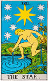 Carta del Tarot - La Estrella