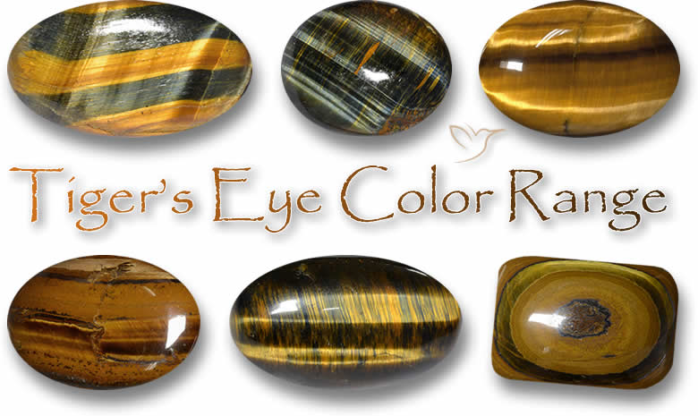 Gama de colores de ojos de tigre