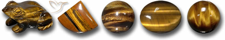Piedras preciosas de ojo de tigre