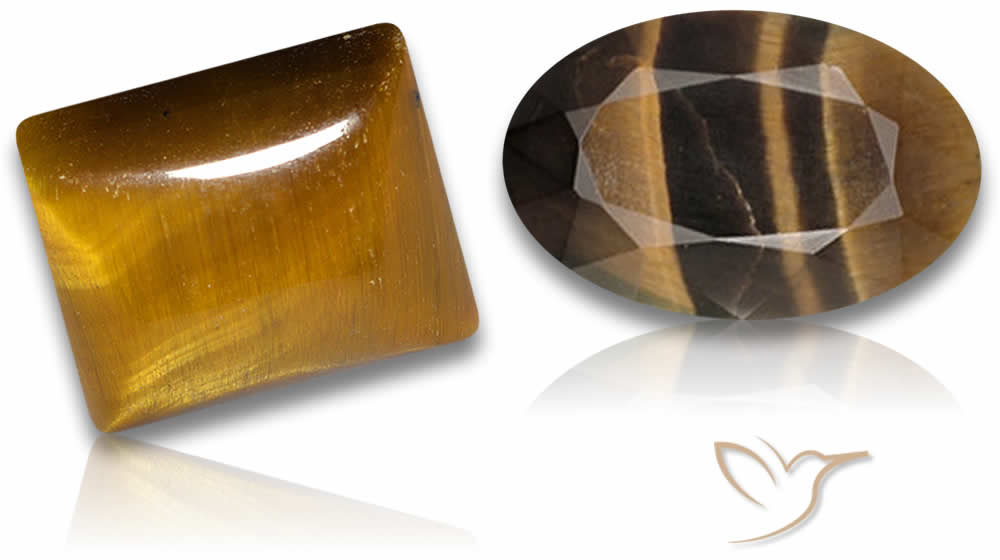 Piedras preciosas de ojo de tigre