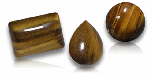 Piedras preciosas de ojo de tigre