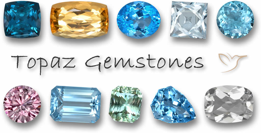 Piedras preciosas de topacio: piedras de topacio de calidad certificada de GemSelect