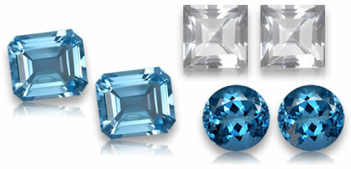 Pares de piedras preciosas de topacio a juego para aretes y joyas