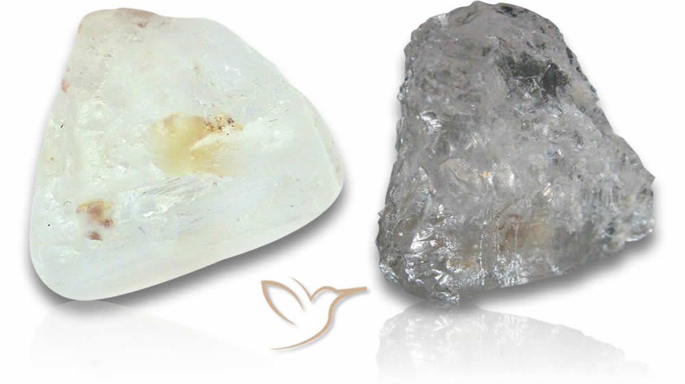 Piedras en bruto de topacio blanco