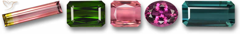 Piedras preciosas de turmalina