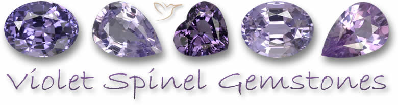 Piedras preciosas de espinela violeta
