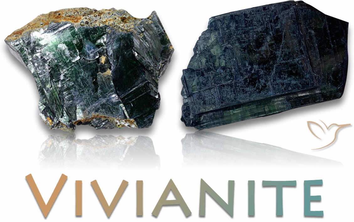 Piedras en bruto de vivianita