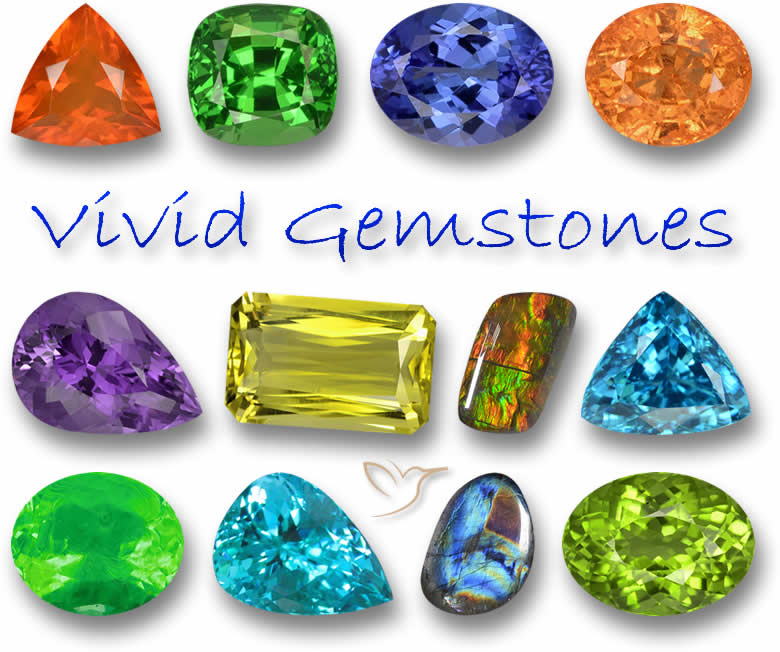 Piedras preciosas vívidas