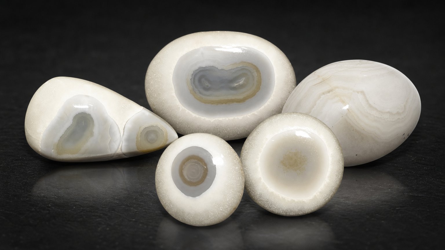 Gemas de ágata blanca natural: guía de compra