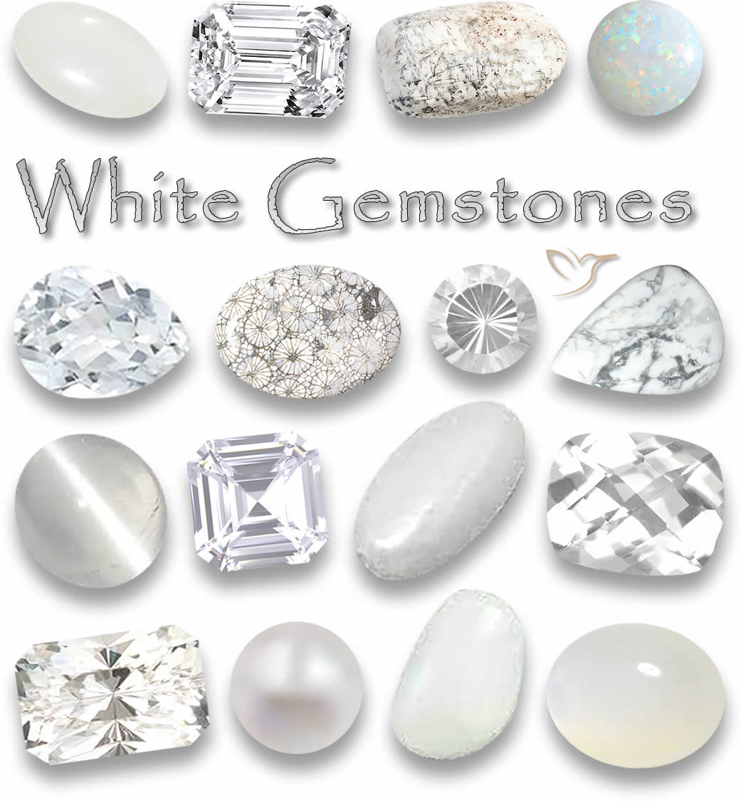 Guía de piedras preciosas blancas