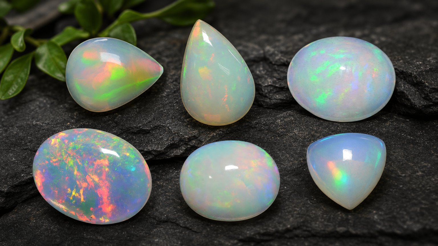 Gemas de ópalo blanco natural: guía de compra