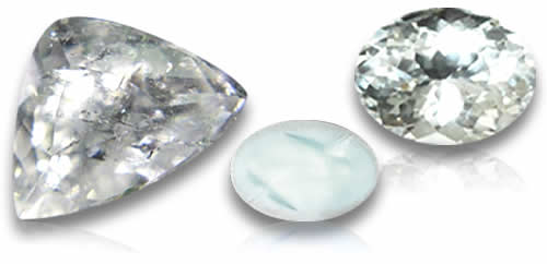 Piedras preciosas naturales de ortoclasa blanca