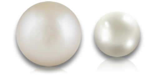 Piedras preciosas de perlas blancas naturales